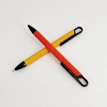 High Quality Soft Rubber Business Ballpoint Pen Simple Press Ball Pen With Clip