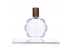 China Customized  Glass Perfume Bottles with Stoppers Refillable Frosted Glass Spray Perfume Bottle Cap supplier