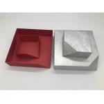 Custom Special-shaped Red Box with Logo Silver Foiled, Jewelry Box for Necklace Packing for sale