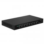 8-Port 10G SFP+ Fiber Switch Unmanaged 1G/2.5G Auto-Adaptive DC12V Support OEM for sale