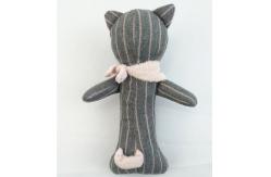 China Cotton Stuffed Animal Soft Plush Toy Educational Baby Rattle Squeaky Toy supplier