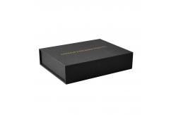 China Custom Retail Solid Magnetic Gift Box Black Velvet Foam Inserts supplier