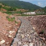 Pvc Coated Galvanized Gabion Retaining Wall 2x1x1m 8x10cm for sale