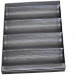 RK Bakeware China Foodservice NSF Perforated Aluminum Nonstick French Baguette Pan/Baguette Tray for sale
