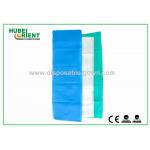 100% PP Nonwoven Disposable Bed Sheets For Travel Light Blue / White Color for sale
