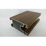 Green Substantive Wood Finish Aluminium Profiles  No Discoloration for sale