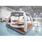 Inflatable Water Floating Mat Island With Roof Tent Inflatable Aqua Banas Water Tent For Leisure Time for sale