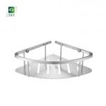 Brushed Bathroom Corner Shelf Stainless Steel SUS304  Single Layer