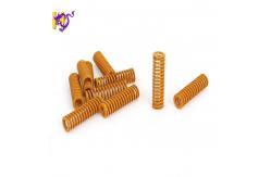 China 1mm Small Yellow Helical Compression Mold Die Spring Light Load SUS304 supplier