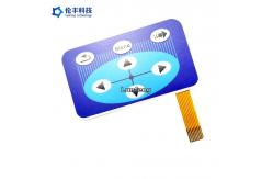 China Customized Design Flat Membrane Switch With Flexible Circuit And Connector supplier