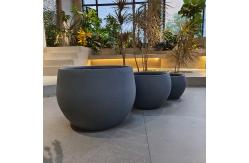 China Smooth Surface Fiber Clay Planter For Business Durable And Stylish Choices supplier