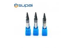 China High Speed Tapered Ball Nose End Mill CNC Milling Cutters Customized Length supplier