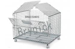 China BN6150107 Industrial Wire Containers , Folding Wire Mesh Container 32 X 24 Inch supplier