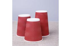 China ODM Double Wall Ripple 12oz Paper Muffin Cup With Lid supplier