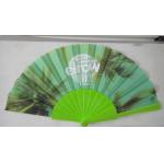 Promotional Heat Transfer / Silk Printing Plastic Folding Hand Fans With Customer Logo for sale