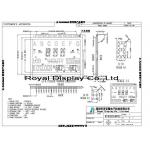 RYD2055BV02 Custom LCD Panel For Measuring Electricity / Clusters / Car Radios