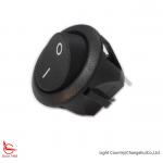 Light Country SPST Round Rocker Switch, Φ 23mm, ON-OFF, Black, Two terminals. for sale