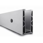 Adjustable Glass U Channel Glass Balustrades Anodized Aluminum Profiles 6061