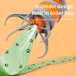 Orange Octopus Poop Scooper With Bag Customized Pooper Scooper Storage