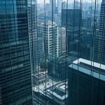 Double Glazed Glass Unit Curtain Wall With Class 8 Water Tightness / 6mm Glass Type for sale