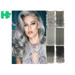 High Light Synthetic Fibre Hair Extensions , Thick Ends Clip In Hair Extension Long Curly Weave for sale