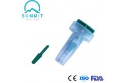China Push Button Safety Lancet 21G Needle 1.8mm Depth for Rapid Test supplier