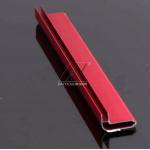 6063 Decorative Aluminum Trim L Shape Red Powder Coating For Suitcase Frame for sale