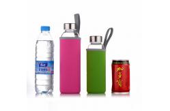 China 550ml Customized Borosilicate Glass Water Bottle With Neoprene Sleeve supplier