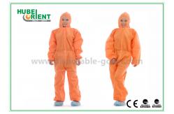 China Hooded Nonwoven Disposable Microporous Coverall With Foot Cover supplier