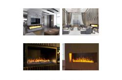 China Home Decorative Steam Electric Fireplace Modern Remote Control 3d Atomization supplier