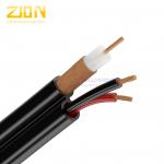 VR - 90P Solid PE CCTV Black Coaxial Cable 22 AWG BC Conductor for sale