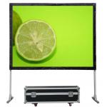 FCC ROHS Front And Rear Projector Screen Fast Folding Soft Fabric for sale
