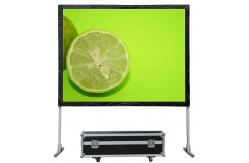 China Collapsible PVC Projector Foldable Screen Front Rear Fast Folding supplier
