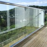 6063 T5 Glass Railing Aluminum Profile For Villa Apartment for sale