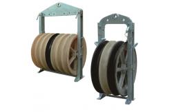 China Cable Stringing 508mm 3 Sheave 40KN Wire Rope Pulley Block supplier