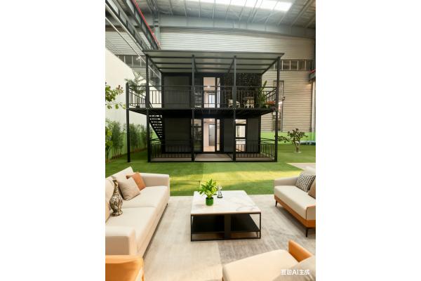 Optional Two Floors Expandable Prefab Homes Fireproof And Resistant To High Temperatures