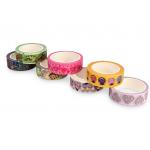 Solid Color Washi Paper Tape Rubber Adhesive Easily Peels Off Fit Decoration for sale