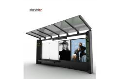 China Corrosion Resistant Prefab Bus Shelters With Real Time System supplier