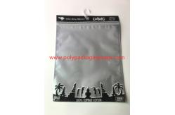 China Custom Printed Laminated Zip Plastic Poly Bag With Hanger For Garment / Underwear supplier