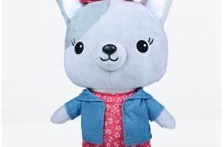China Cat Shape Soft Plush Toys Eco Friendly Smooth Feeling With Cowboy Clothing supplier