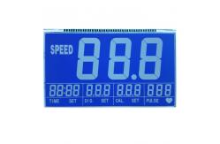 China Digit Blue Rohs Lcd Display , Sports Machines Lcd Alphanumeric Display supplier
