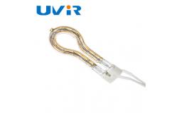 China 220V 450W Infrared Halogen Lamp Tungsten Gold Ring 606mm Diameter supplier