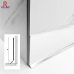 Weather Resistance Aluminum Skirting Board , 2.44m Brushed Aluminium Skirting for sale