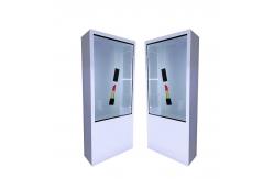 China Free Standing Touch Transparent LCD Screen Showcase Video Player Box Digital Signage supplier