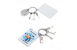 China Diy Custom Father'S Day Keychain Sublimation Daddy Photo Keyring supplier