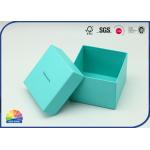 Cyan Cubic Specialty Paper Present Box Two Pieces Set 1c Print