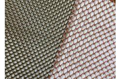 China Decoration Mesh Drapery Fabric Acid Pickling / Anodic Oxidation / Baking Finish supplier