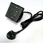 USB Creative Conference Table Socket , Small British Standard Power Socket for sale