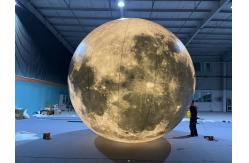 China Wholesale Large Inflatable Giant Moon Planet Ball Balloon Jump Inflatable Moon with LED supplier