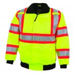 Reflective PPE Safety Wear High Quality Fluorescent Yellow Polyester Reflective Jacket for sale